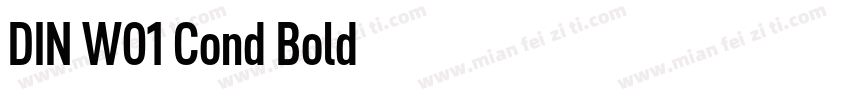 DIN W01 Cond Bold字体转换